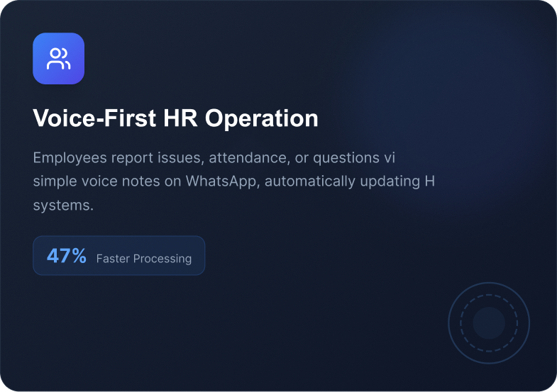Voice-First HR Operation